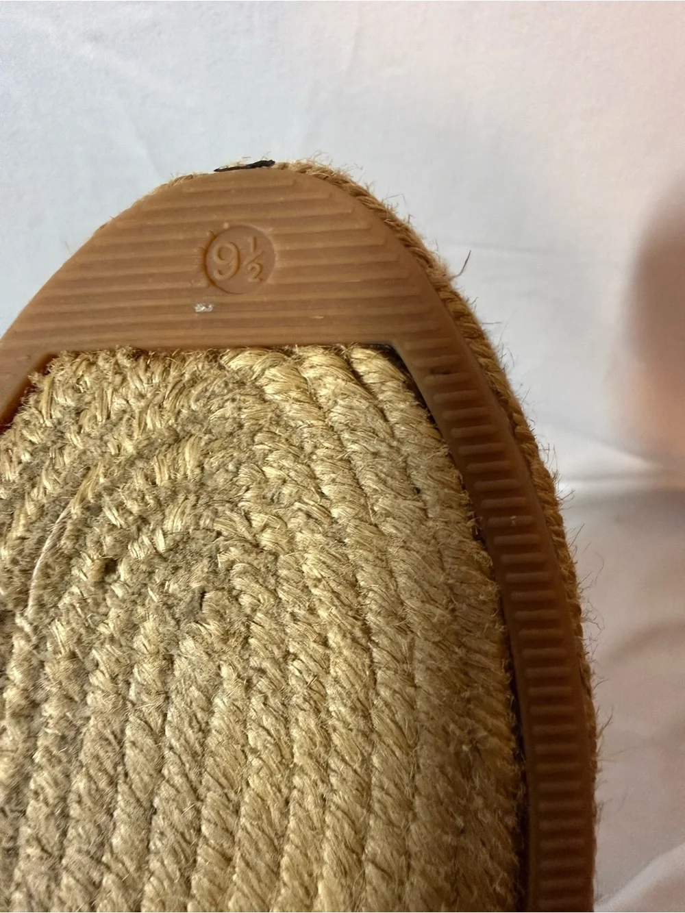 Lauren Ralph Lauren Helma Espadrille Wedge Sandals Black Slingback Bow 9.5B